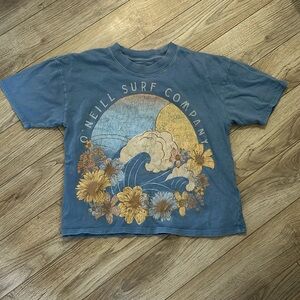 one’ll blue beachy graphic tee size xs